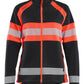 Blaklader Dames High Vis Vest 47181010 Microfleece HiVis zwart-fluo rood(9955)