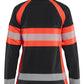Blaklader Dames High Vis Vest 47181010 Microfleece HiVis zwart-fluo rood(9955)