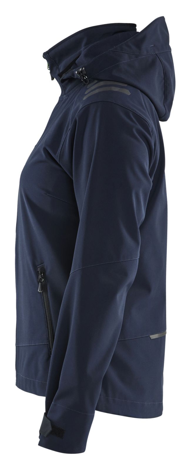 Blaklader Wind regen sneeuw Dames Jack 47192513 softshell waterdicht winddicht ademend donker marineblauw-fluo geel(8633)
