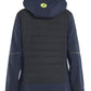 Blaklader Dames Jack 47332513 hybride waterdicht winddicht donker marineblauw-fluo geel(8633)