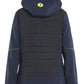 Blaklader Dames Jack 47332513 hybride waterdicht winddicht donker marineblauw-fluo geel(8633)