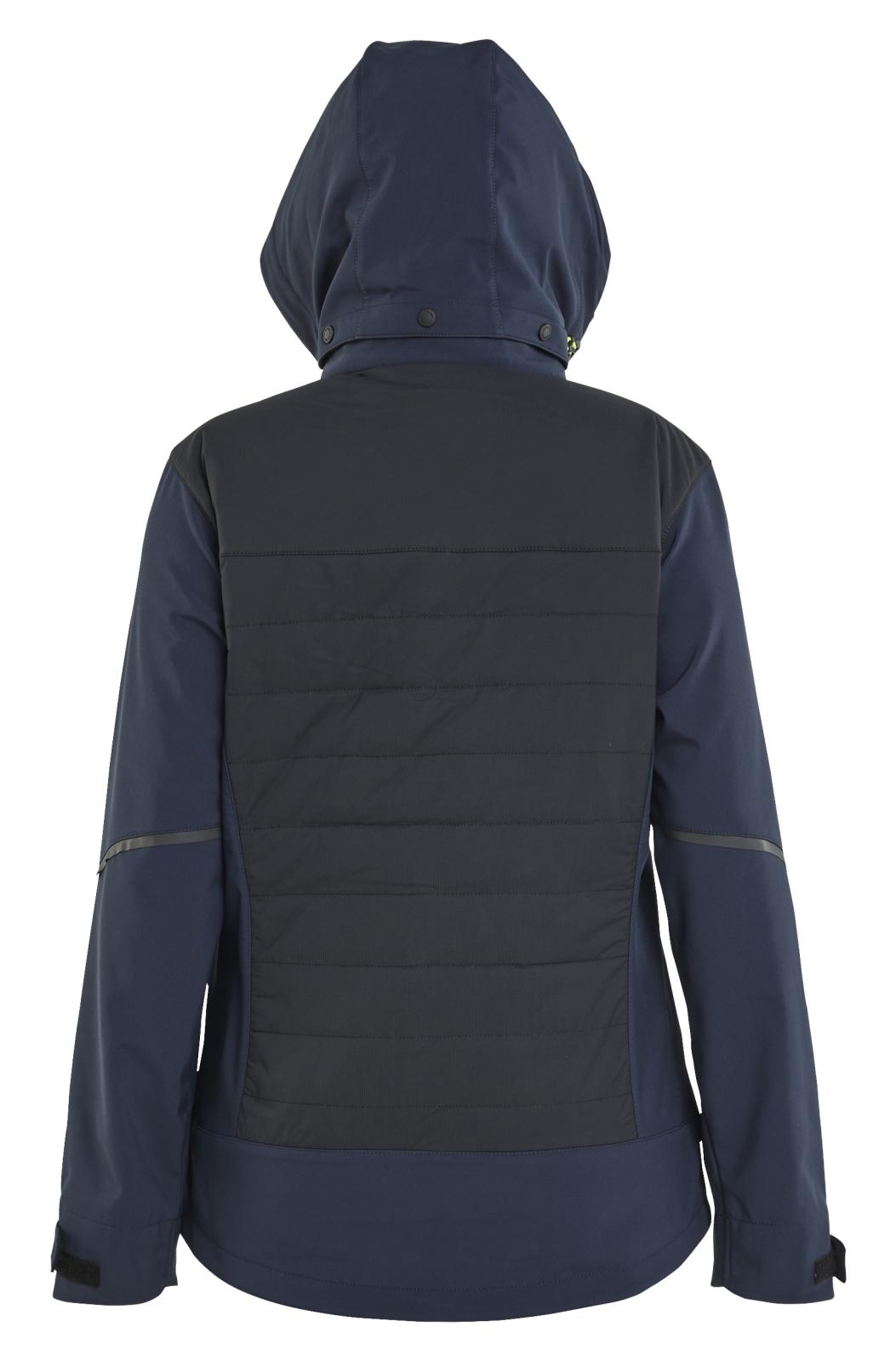 Blaklader Dames Jack 47332513 hybride waterdicht winddicht donker marineblauw-fluo geel(8633)