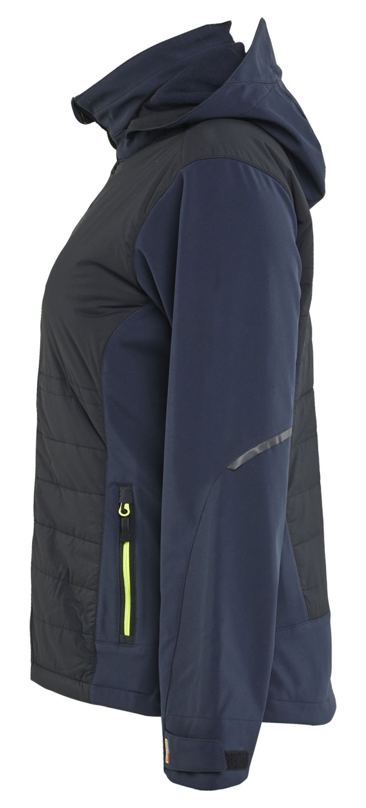 Blaklader Dames Jack 47332513 hybride waterdicht winddicht donker marineblauw-fluo geel(8633)
