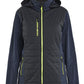 Blaklader Dames Jack 47332513 hybride waterdicht winddicht donker marineblauw-fluo geel(8633)