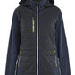 Blaklader Dames Jack 47332513 hybride waterdicht winddicht donker marineblauw-fluo geel(8633)