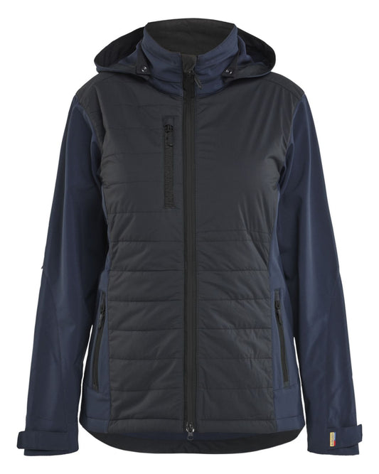 Blaklader Dames Jack 47332513 hybride waterdicht winddicht donker marineblauw-zwart(8699)