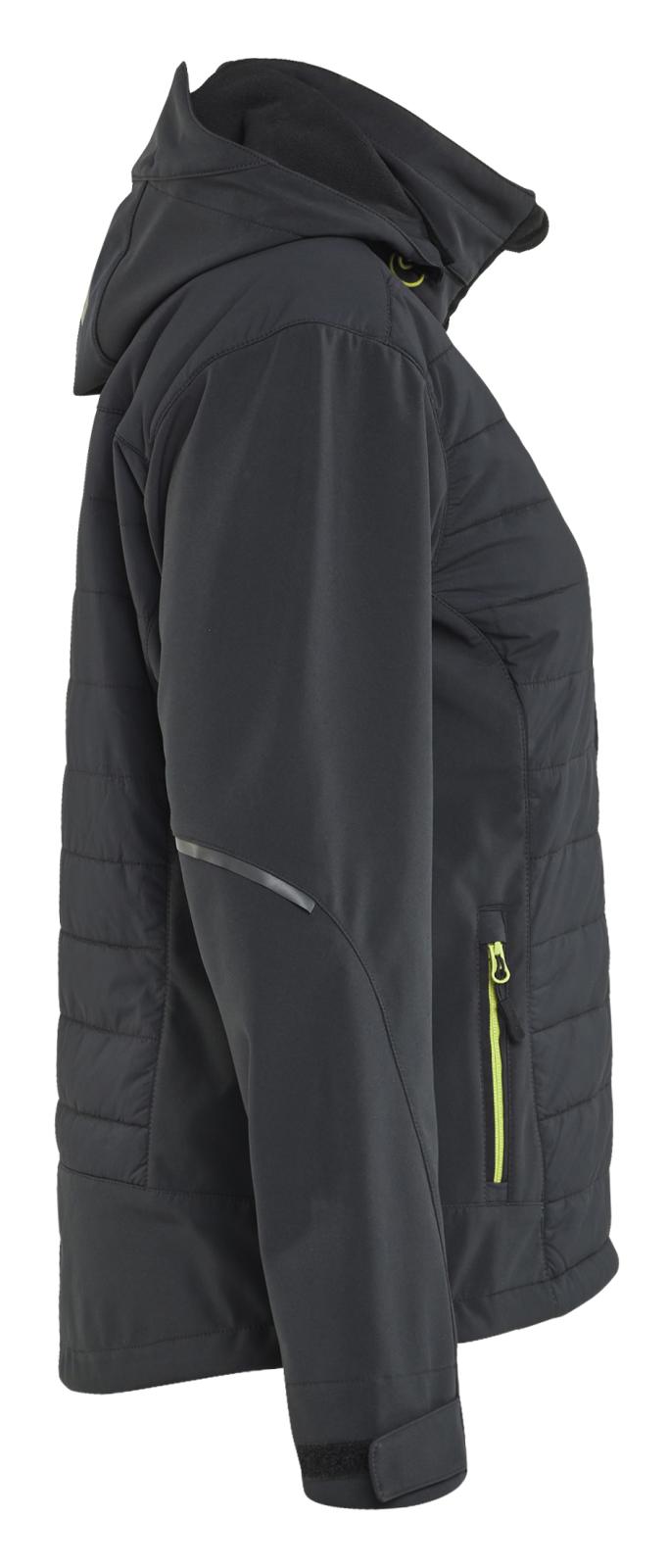 Blaklader Wind regen sneeuw Dames Jack 47332513 hybride waterdicht winddicht ademend zwart-fluo geel(9933)