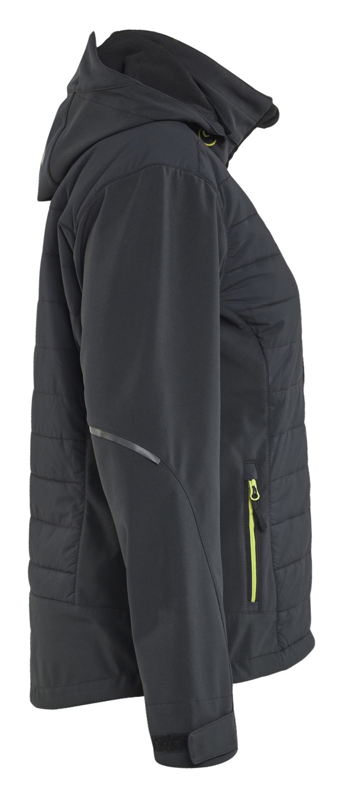 Blaklader Wind regen sneeuw Jassen Dames Jack 47332513 hybride waterdicht winddicht ademend zwart-fluo geel(9933)