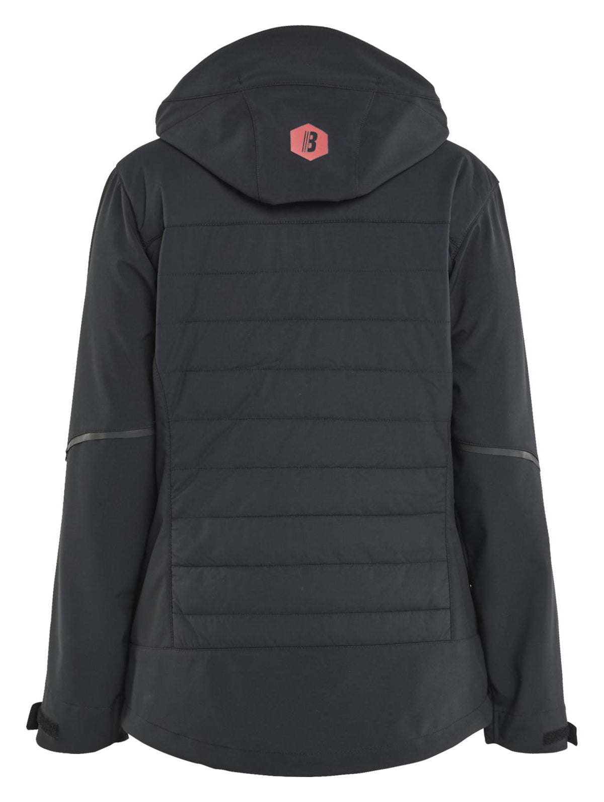 Blaklader Dames Jack 47332513 hybride waterdicht winddicht zwart-rood(9956)