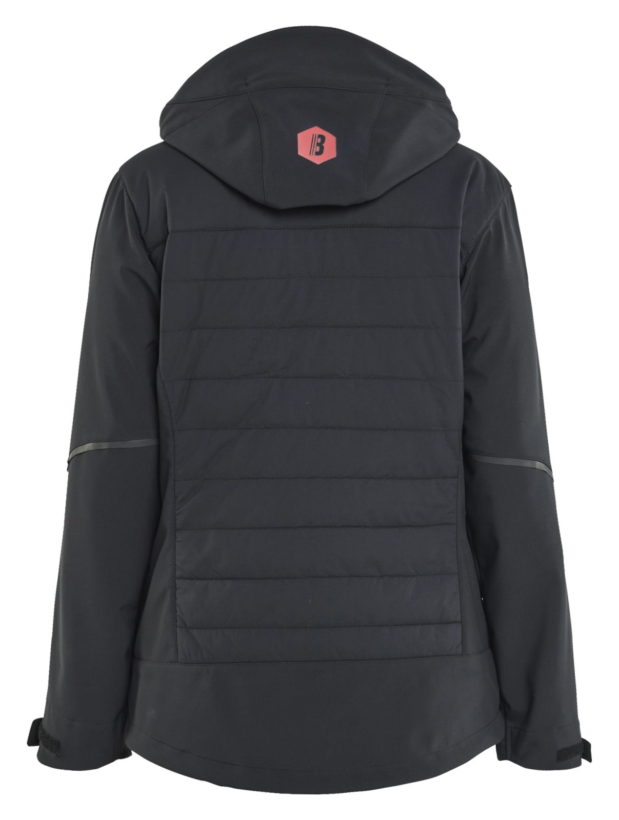 Blaklader Dames Jack 47332513 hybride waterdicht winddicht zwart-rood(9956)