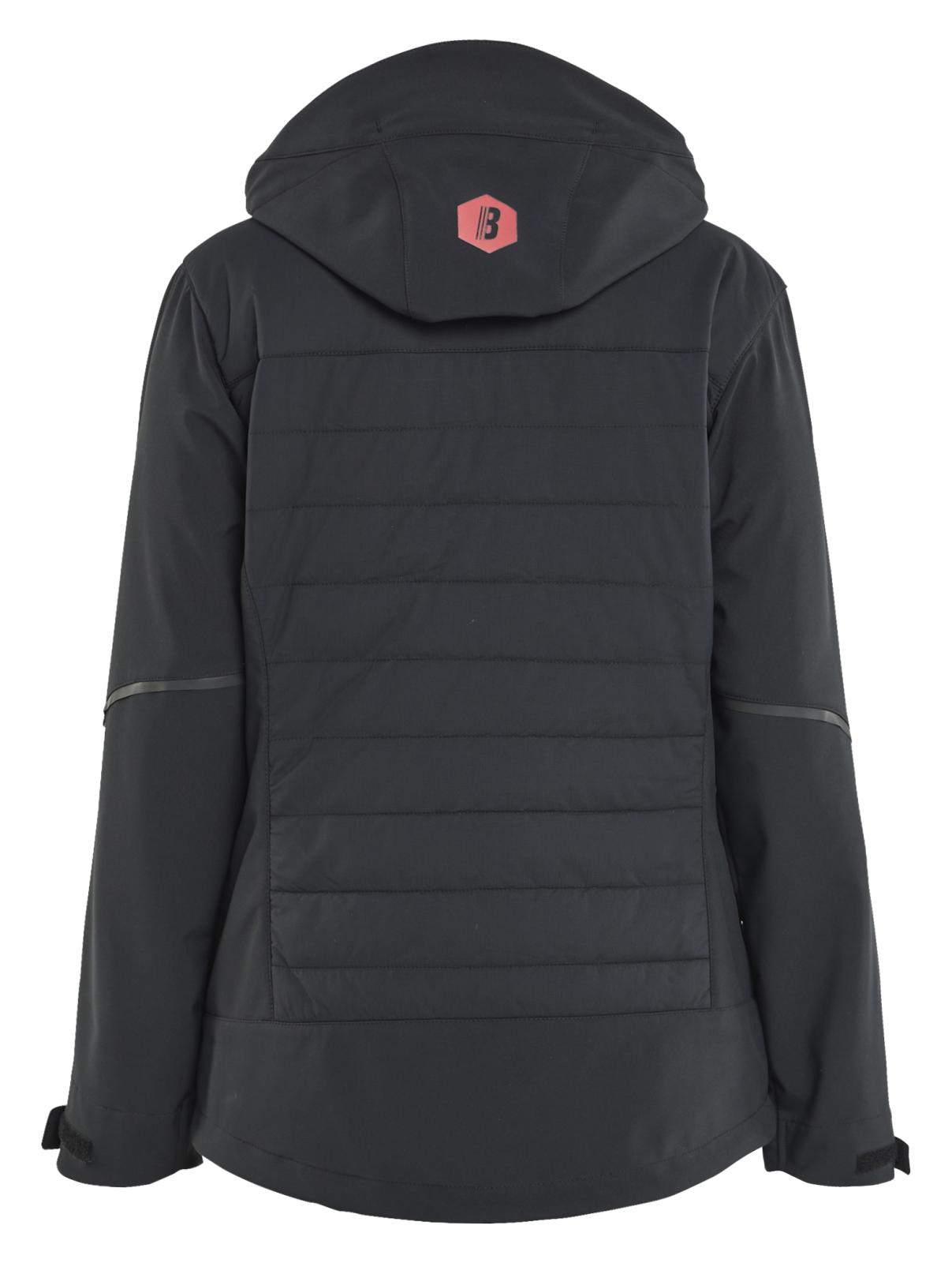 Blaklader Dames Jack 47332513 hybride waterdicht winddicht zwart-rood(9956)