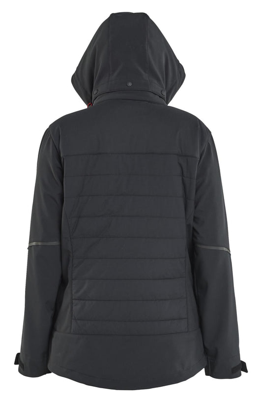 Blaklader Dames Jack 47332513 hybride waterdicht winddicht zwart-rood(9956)
