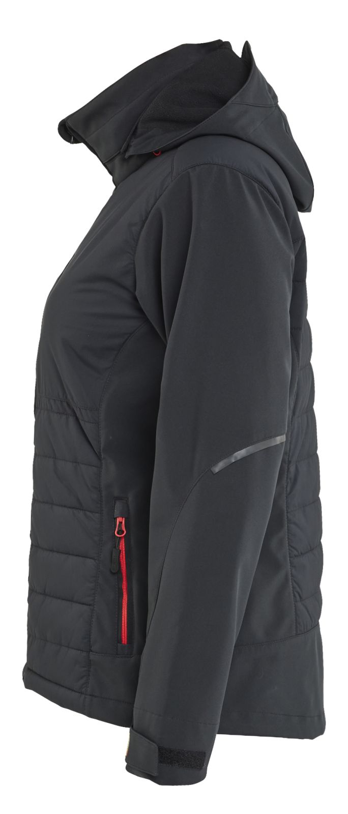 Blaklader Dames Jack 47332513 hybride waterdicht winddicht zwart-rood(9956)