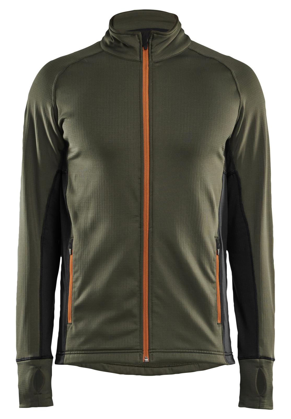 Blaklader Wind regen sneeuw Striker Jack 47352539 fleece woudgroen-roestbruin(4240)