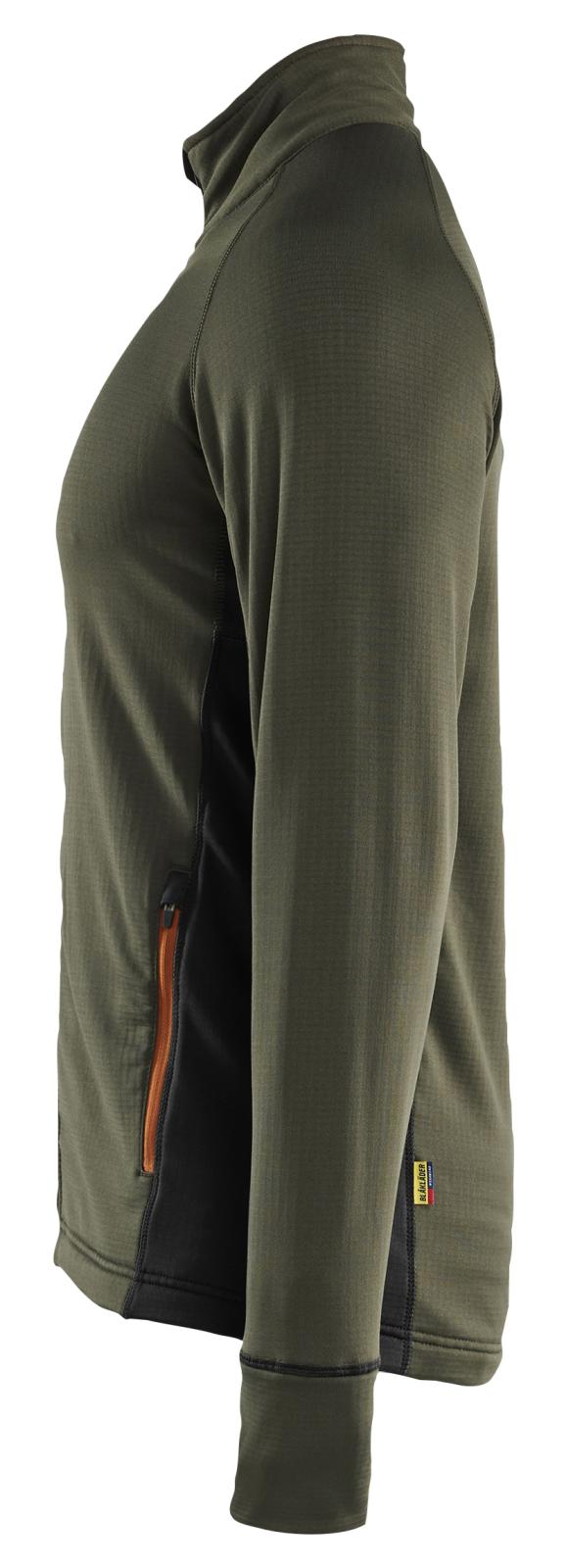 Blaklader Wind regen sneeuw Striker Jack 47352539 fleece woudgroen-roestbruin(4240)