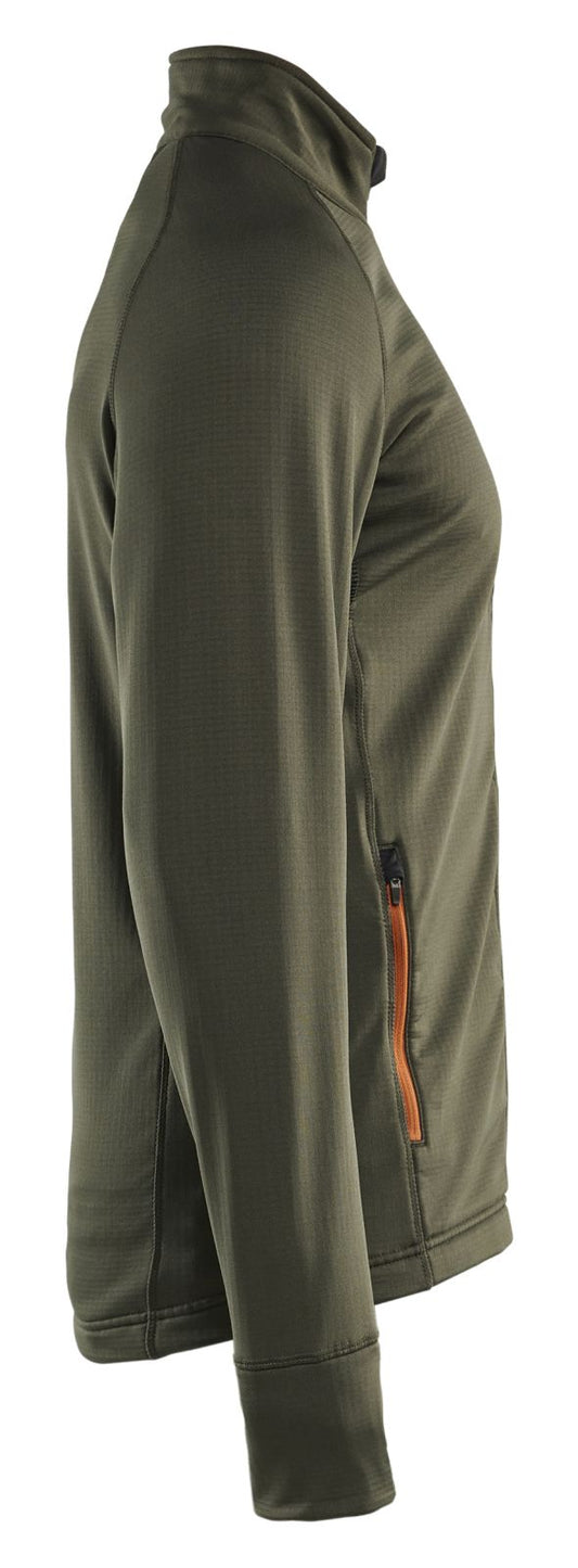 Blaklader Wind regen sneeuw Striker Jack 47352539 fleece woudgroen-roestbruin(4240)