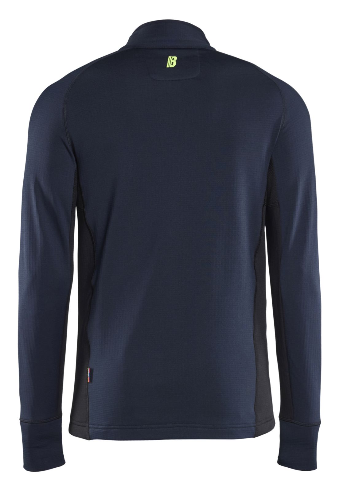Blaklader Wind/regen/sneeuw Striker Fleecejack 47352539 donker marineblauw-fluo geel(8633)