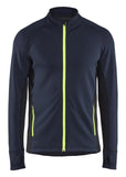 Blaklader Wind/regen/sneeuw Striker Fleecejack 47352539 donker marineblauw-fluo geel(8633)