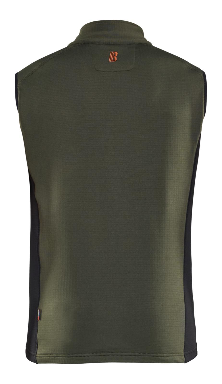 Blaklader Wind/regen/sneeuw Striker Bodywarmer 47362539 fleece woudgroen-roestbruin(4240)