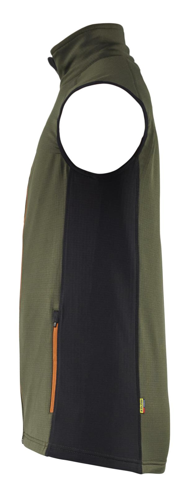 Blaklader Wind/regen/sneeuw Striker Bodywarmer 47362539 fleece woudgroen-roestbruin(4240)
