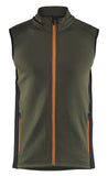 Blaklader Wind/regen/sneeuw Striker Bodywarmer 47362539 fleece woudgroen-roestbruin(4240)