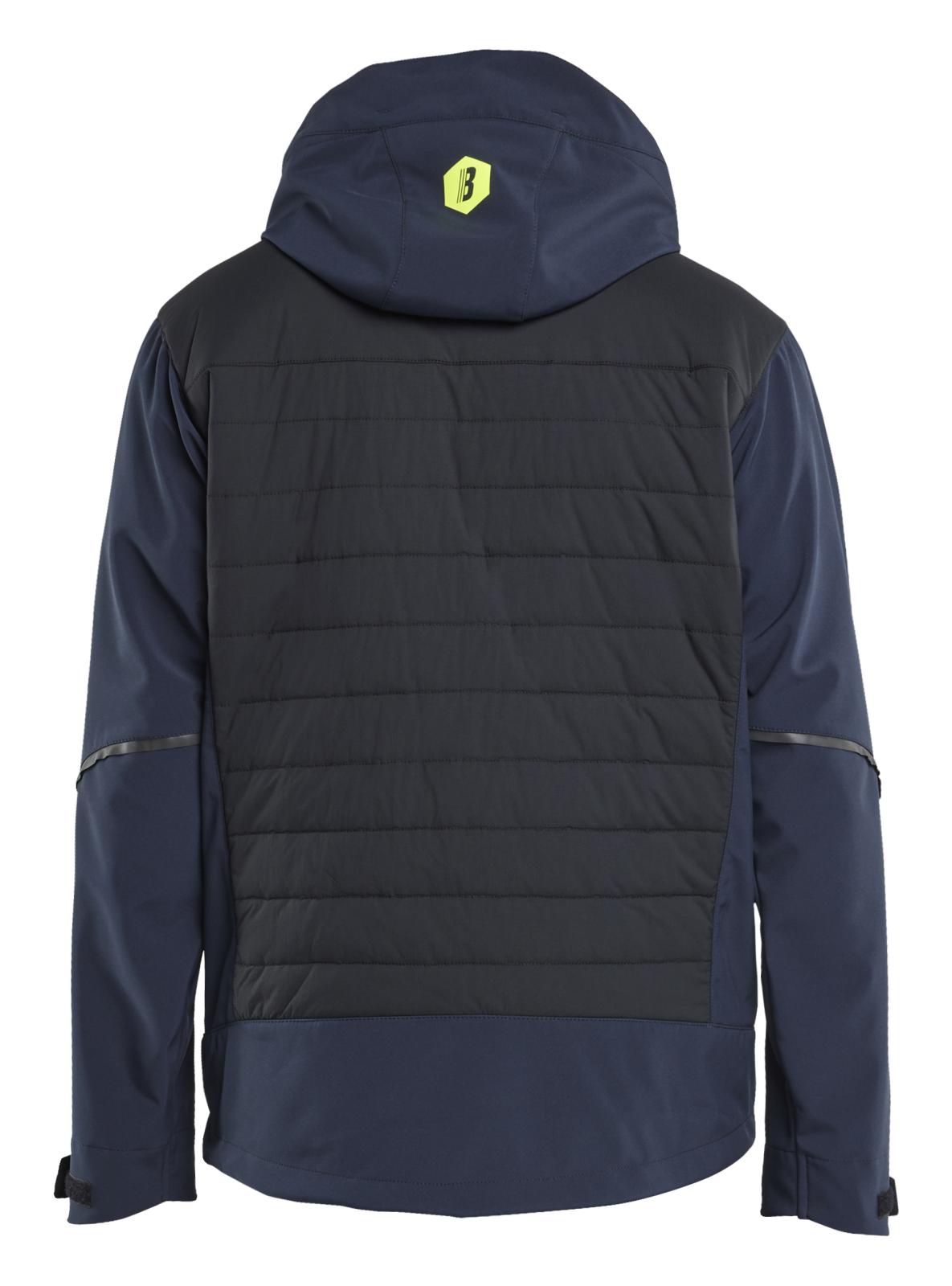 Blaklader Wind regen sneeuw Jack 47432513 hybride waterdicht winddicht ademend donker marineblauw-fluo geel(8633)
