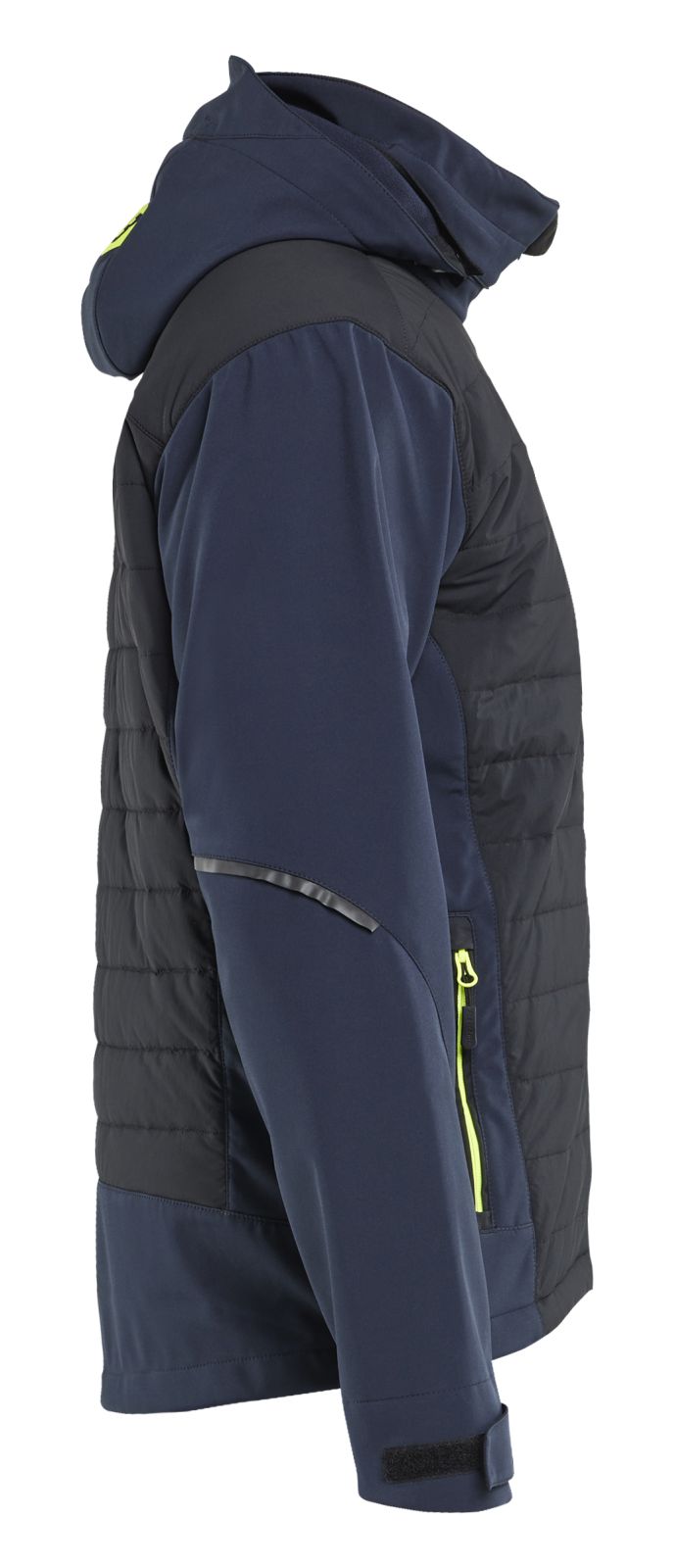 Blaklader Wind regen sneeuw Jassen Jack 47432513 hybride waterdicht winddicht ademend donker marineblauw-fluo geel(8633)