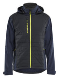 Blaklader Wind regen sneeuw Jack 47432513 hybride waterdicht winddicht ademend donker marineblauw-fluo geel(8633)