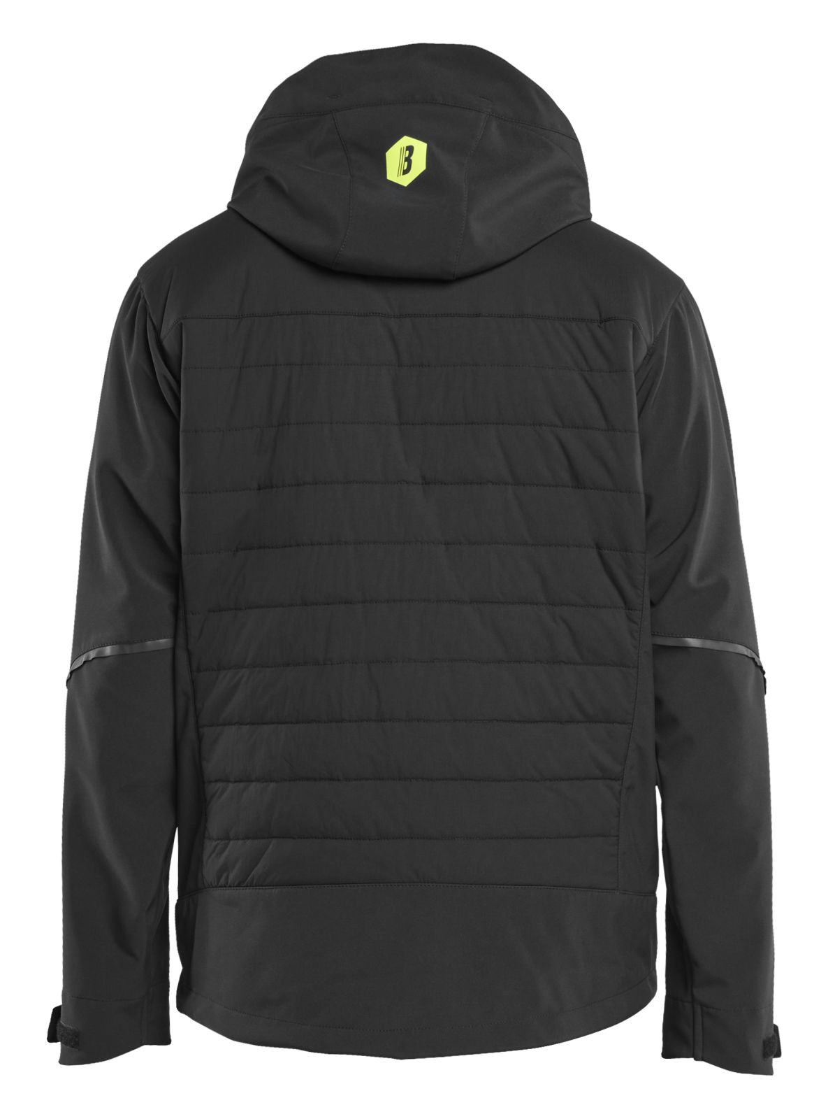 Blaklader Wind regen sneeuw Jassen Jack 47432513 hybride waterdicht winddicht ademend zwart-fluo geel(9933)