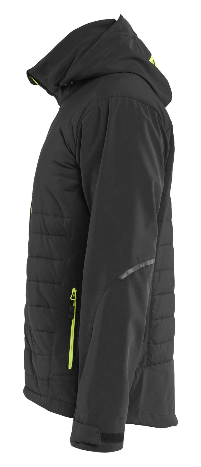 Blaklader Wind regen sneeuw Jack 47432513 hybride waterdicht winddicht ademend zwart-fluo geel(9933)