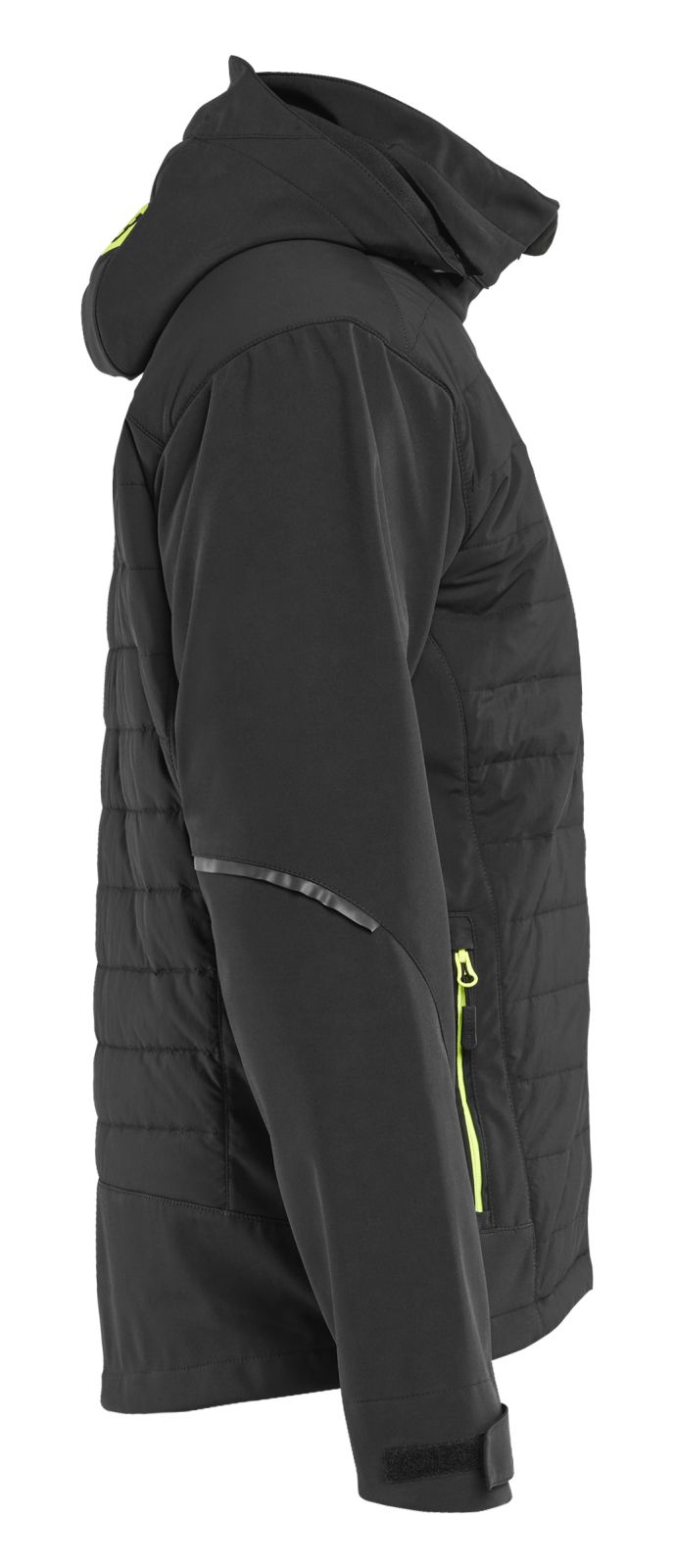 Blaklader Wind regen sneeuw Jassen Jack 47432513 hybride waterdicht winddicht ademend zwart-fluo geel(9933)