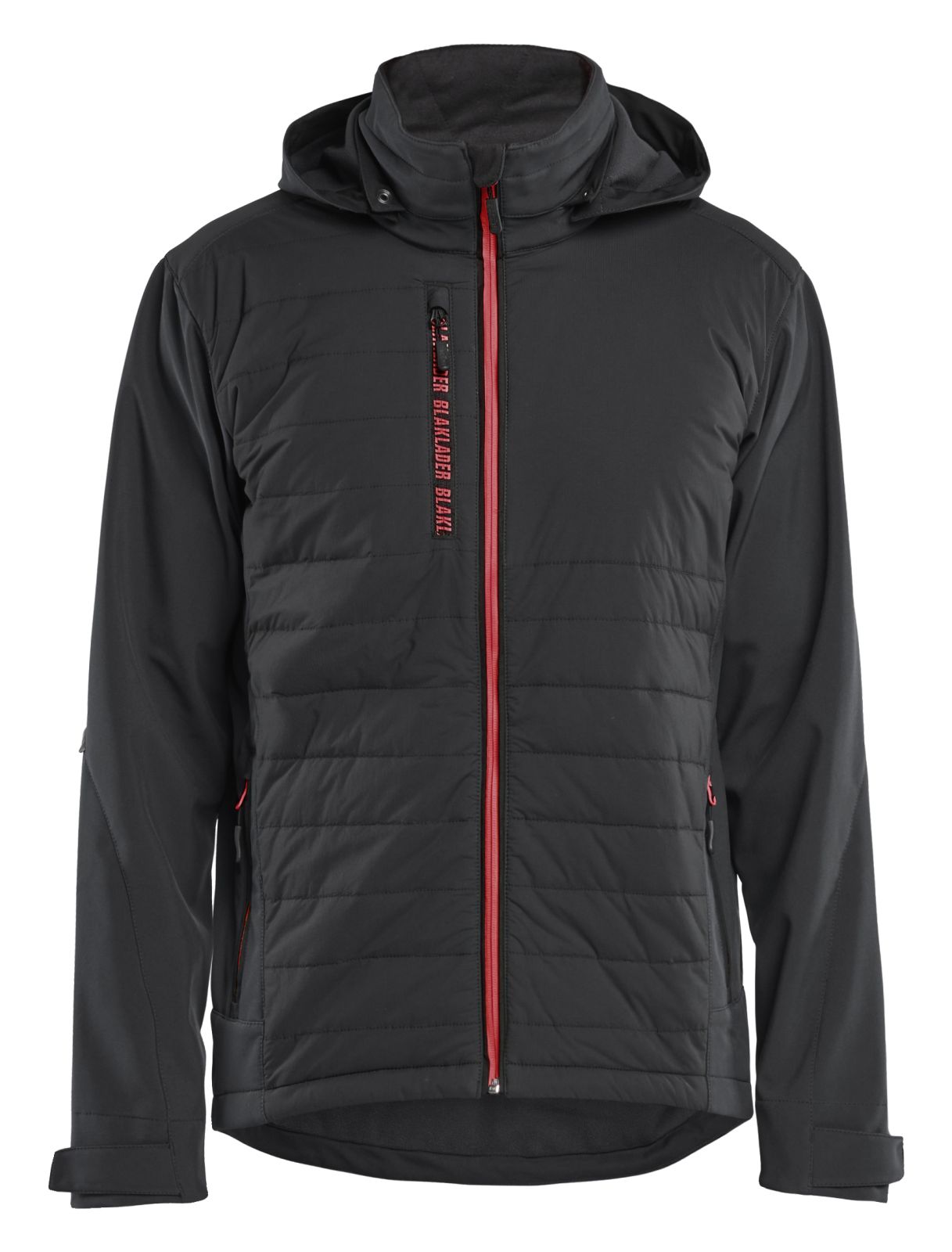 Blaklader Wind regen sneeuw Jassen Jack 47432513 hybride waterdicht winddicht ademend zwart-rood(9956)