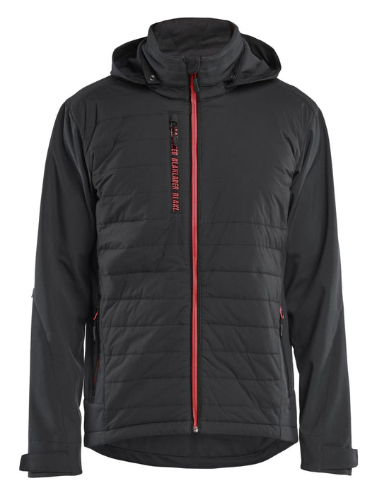 Blaklader Wind regen sneeuw Jassen Jack 47432513 hybride waterdicht winddicht ademend zwart-rood(9956)