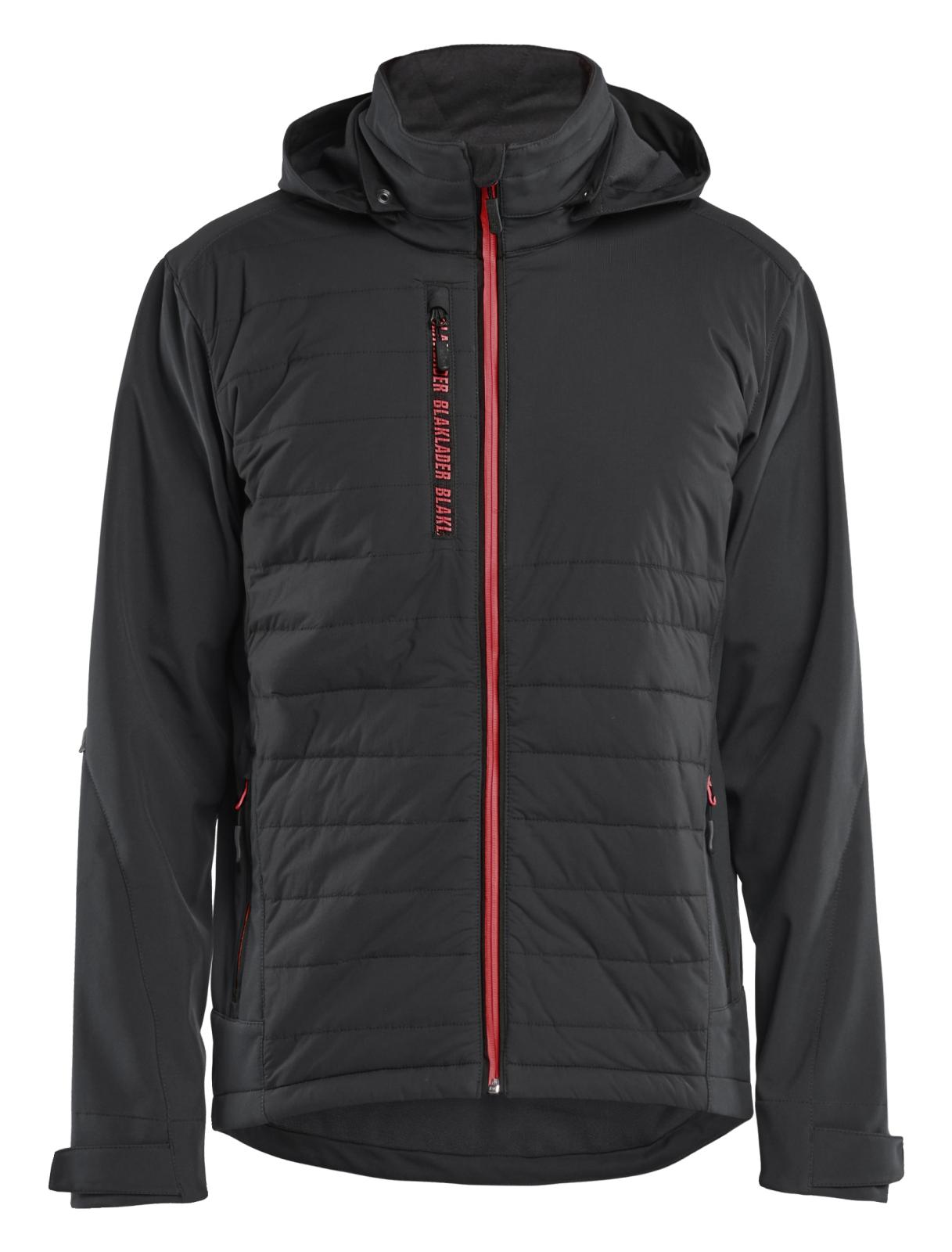 Blaklader Wind regen sneeuw Jack 47432513 hybride waterdicht winddicht ademend zwart-rood(9956)