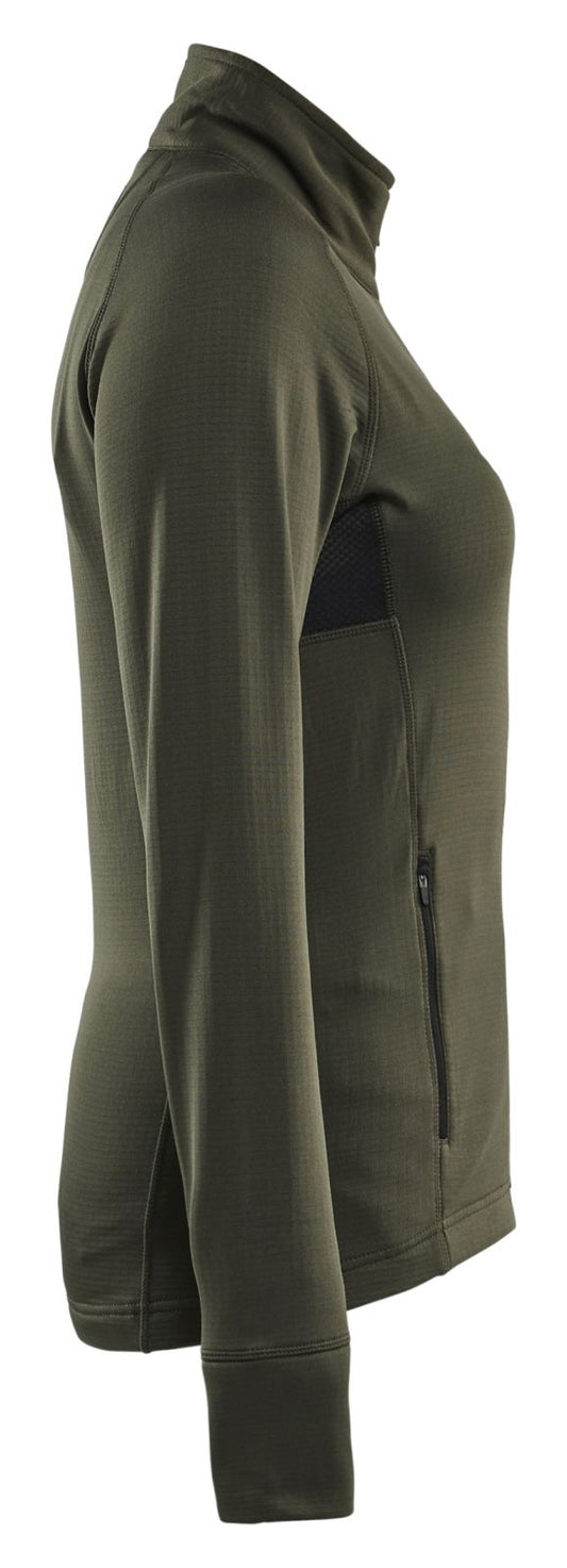 Blaklader Wind regen sneeuw Striker Dames Jack 47452539 fleece donker herfstgroen(4209)
