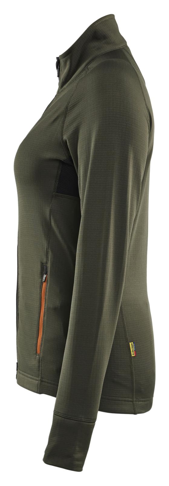 Blaklader Wind regen sneeuw Striker Dames Jack 47452539 fleece woudgroen-roestbruin(4240)