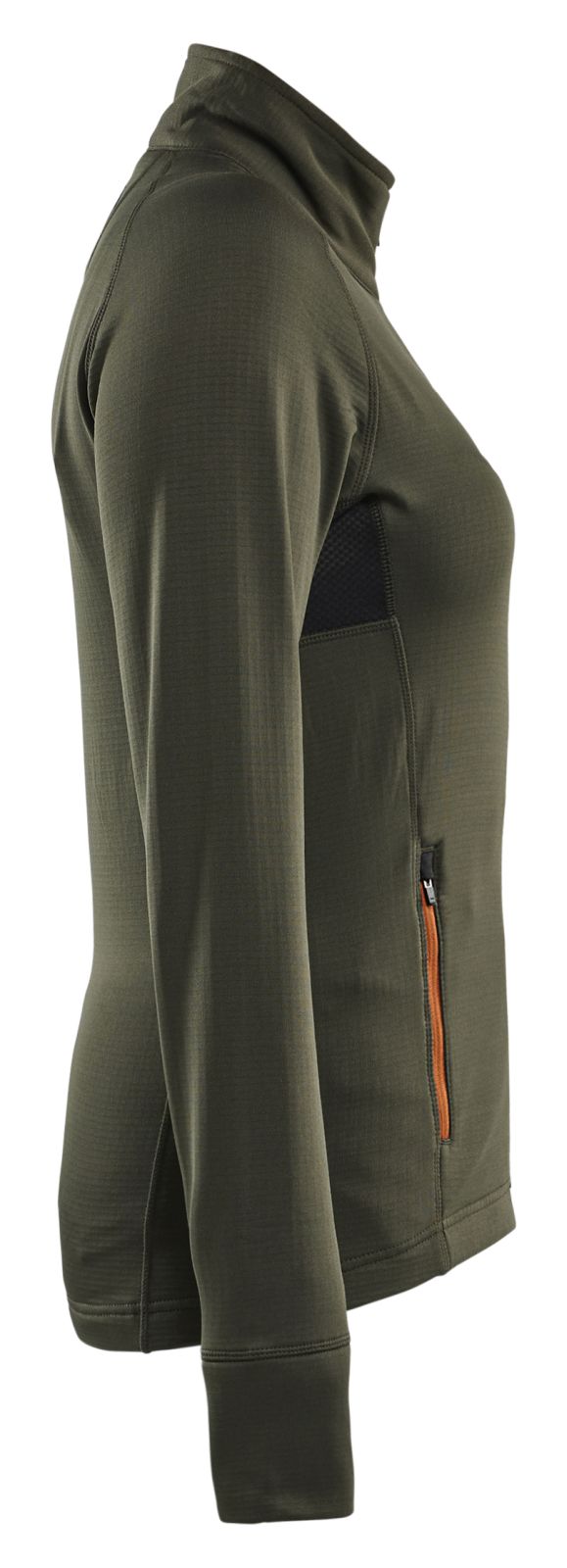 Blaklader Wind regen sneeuw Striker Dames Jack 47452539 fleece woudgroen-roestbruin(4240)