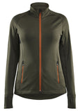 Blaklader Wind regen sneeuw Striker Dames Jack 47452539 fleece woudgroen-roestbruin(4240)