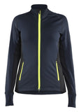 Blaklader Dames Striker Fleecejack 47452539 donker marineblauw-fluo geel(8633)
