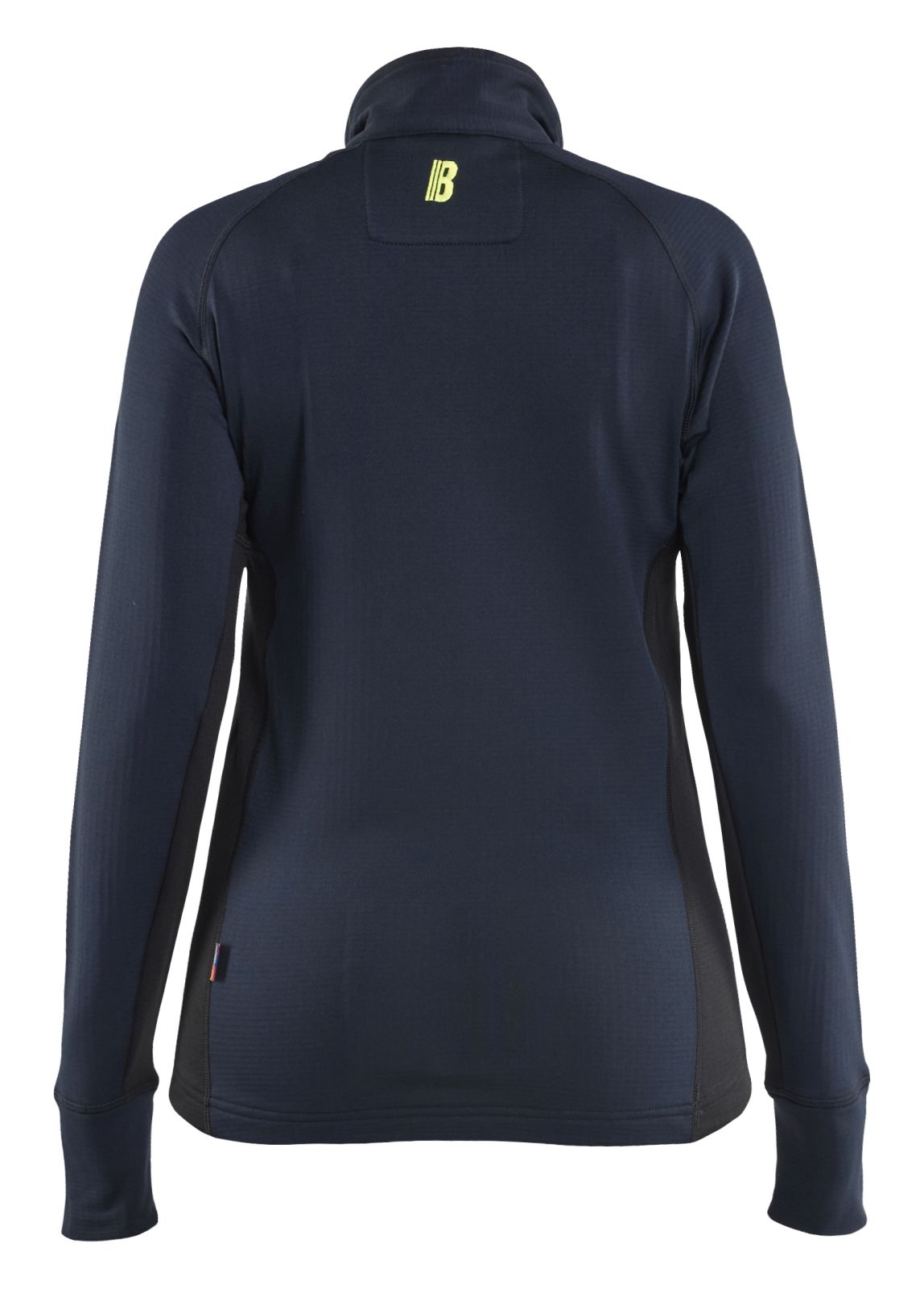Blaklader Dames Striker Fleecejack 47452539 donker marineblauw-fluo geel(8633)