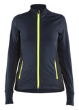 Blaklader Dames Striker Fleecejack 47452539 donker marineblauw-fluo geel(8633)