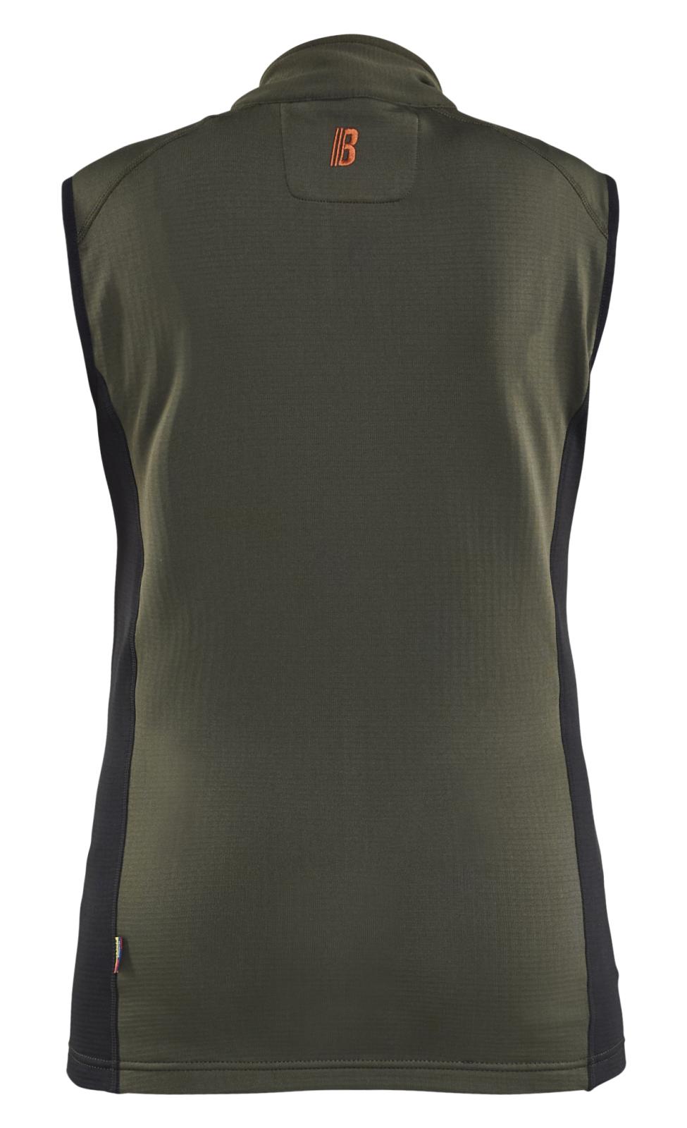 Blaklader Dames Striker Bodywarmer 47462539 fleece woudgroen-roestbruin(4240)