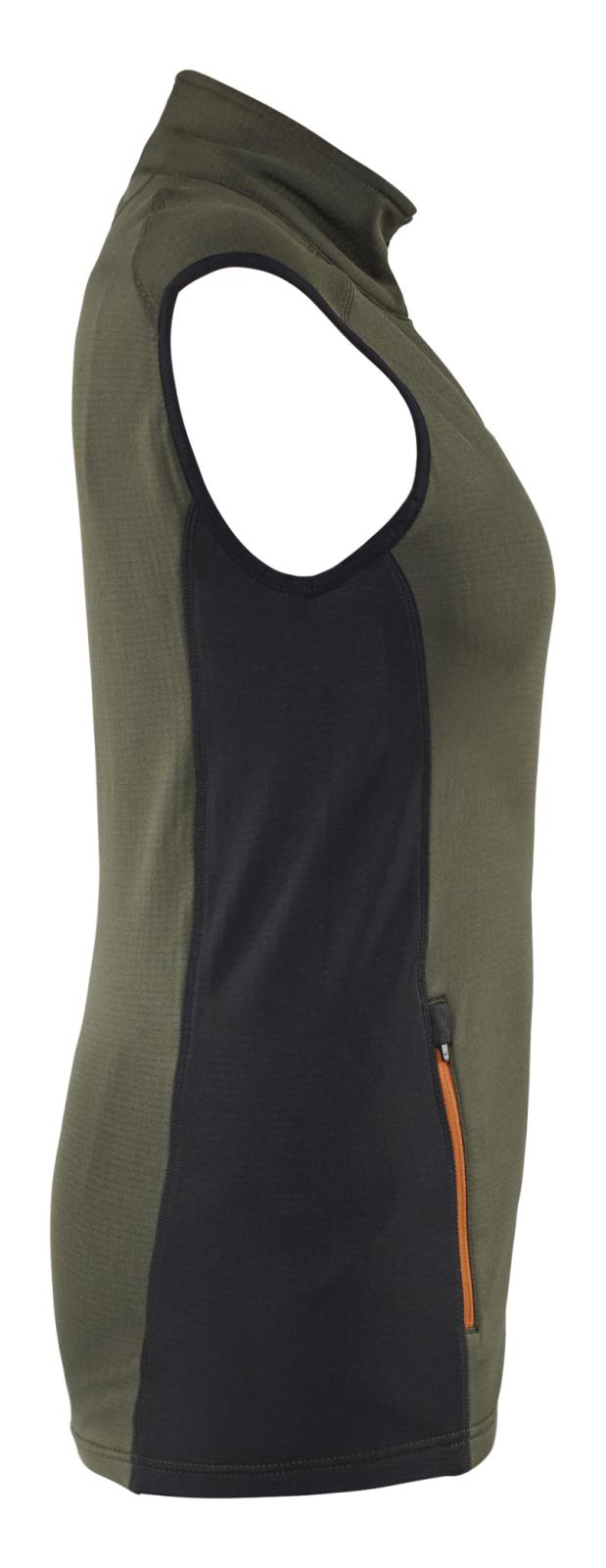 Blaklader Dames Striker Bodywarmer 47462539 fleece woudgroen-roestbruin(4240)
