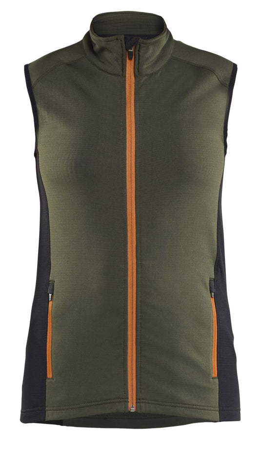 Blaklader Dames Striker Bodywarmer 47462539 fleece woudgroen-roestbruin(4240)