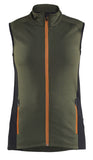 Blaklader Dames Striker Bodywarmer 47462539 fleece woudgroen-roestbruin(4240)