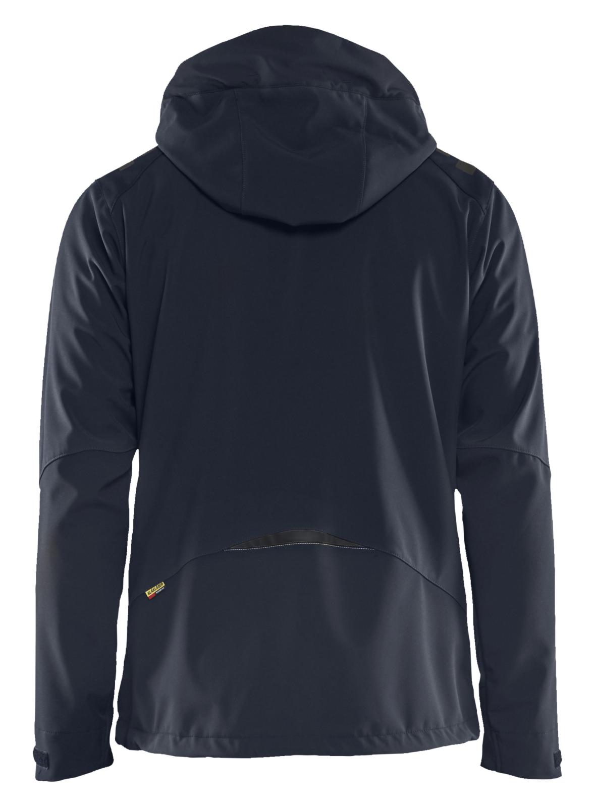 Blaklader Wind regen sneeuw Jassen 47492513 softsheel waterdicht donker marineblauw-fluo geel(8633)
