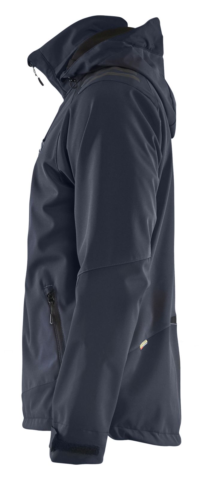 Blaklader Wind regen sneeuw Jassen 47492513 softsheel waterdicht donker marineblauw-fluo geel(8633)