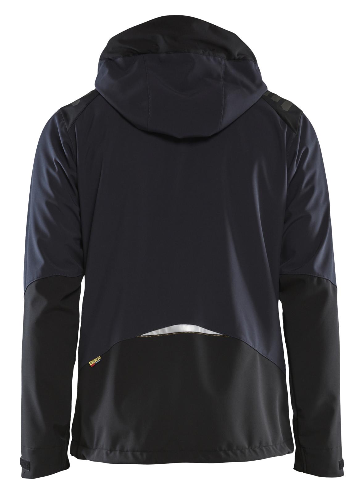 Blaklader Wind regen sneeuw Jassen 47492513 softsheel waterdicht donkerblauw-geel(8635)