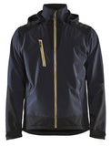 Blaklader Wind regen sneeuw Jassen 47492513 softsheel waterdicht donkerblauw-geel(8635)