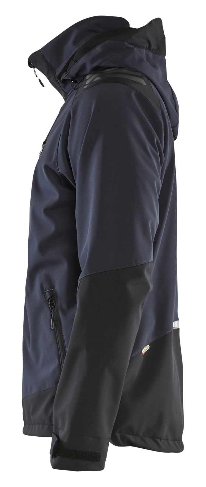 Blaklader Wind regen sneeuw Jassen 47492513 softsheel waterdicht donkerblauw-geel(8635)